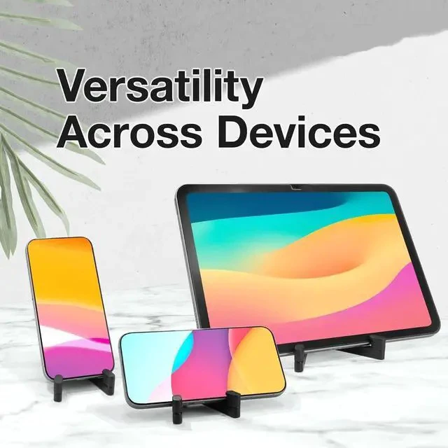 Alt view image 6 of 6 - T87 Adjustable Foldable Aluminum Tablet & Phone Stand - Silver