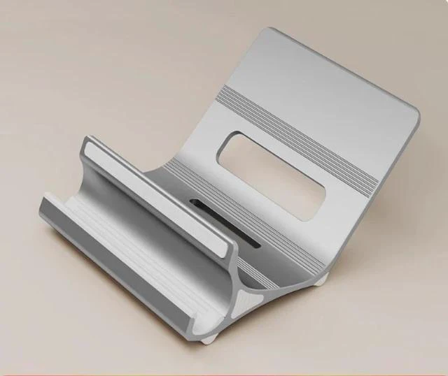 Alt view image 2 of 7 - N96 Aluminum Floating Laptop Stand, Ergonomic Ventilated Notebook Riser Open-Frame Ventilated Notebook Riser Gray
