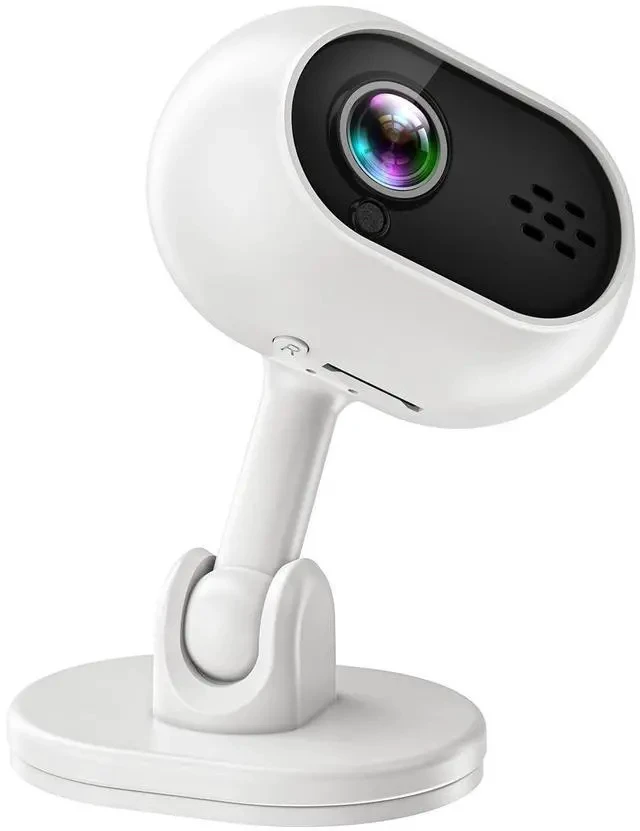 Alt view image 3 of 7 - A4 HD Home Security Camera Wireless WiFi Pan/Tilt, Two-Way Audio, Night Vision, Smart Baby Monitor / Pet / Home Surveillance Camera - white