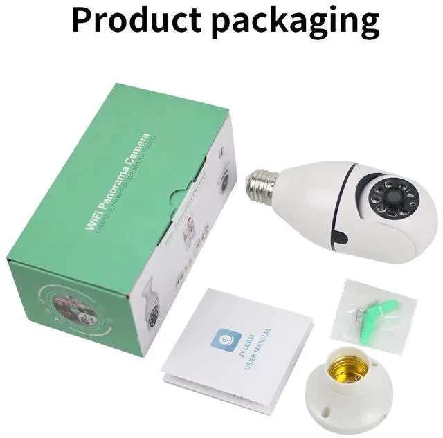 Alt view image 7 of 7 - 2MP Light Bulb Security Camera 1080P HD Night Vision, WiFi Smart Spy Camera, E27 Screw, Indoor / Outdoor Monitoring