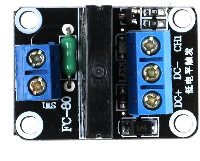 Alt view image 5 of 7 - 1 Channel 5V Low Level Trigger Solid State Relay Module with Fuse, 1 Way 250V 2A for Industrial Control Applications