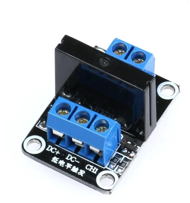 Alt view image 3 of 7 - 1 Channel 5V Low Level Trigger Solid State Relay Module with Fuse, 1 Way 250V 2A for Industrial Control Applications