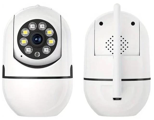 Main image of Single-Antenna Minion-Shaped Smart WiFi Security Camera Infrared HD Night Vision, Wireless Home Surveillance, Motion Detection, Two-Way Audio - white