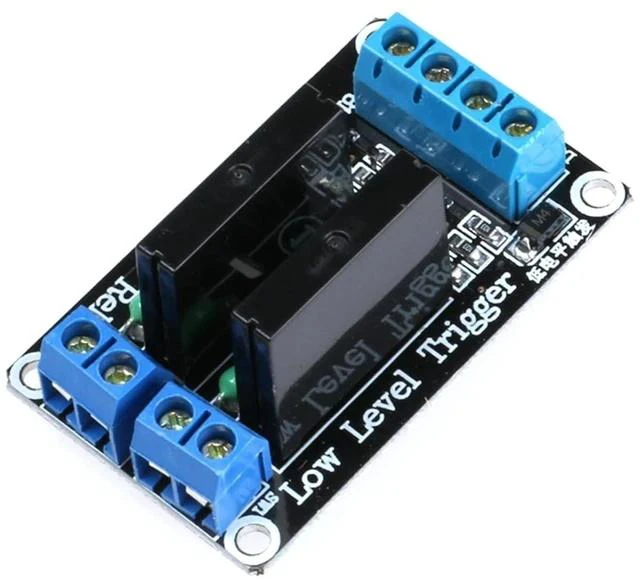 Alt view image 4 of 7 - 2 Channel 5V Low Level Trigger Solid State Relay Module with Fuse, 2 Way 250V 2A for Industrial Control Applications