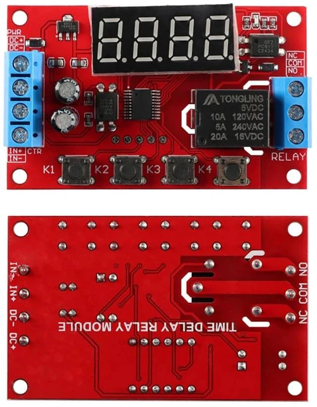 Alt view image 2 of 6 - 5V Multi-Mode Time Delay Relay Module, Adjustable Delay Timer, for Automation Home Appliances DIY Projects