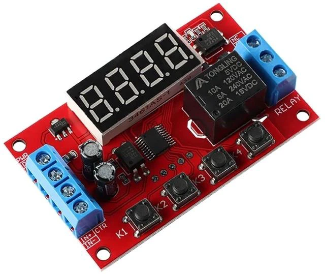 Alt view image 4 of 6 - 5V Multi-Mode Time Delay Relay Module, Adjustable Delay Timer, for Automation Home Appliances DIY Projects