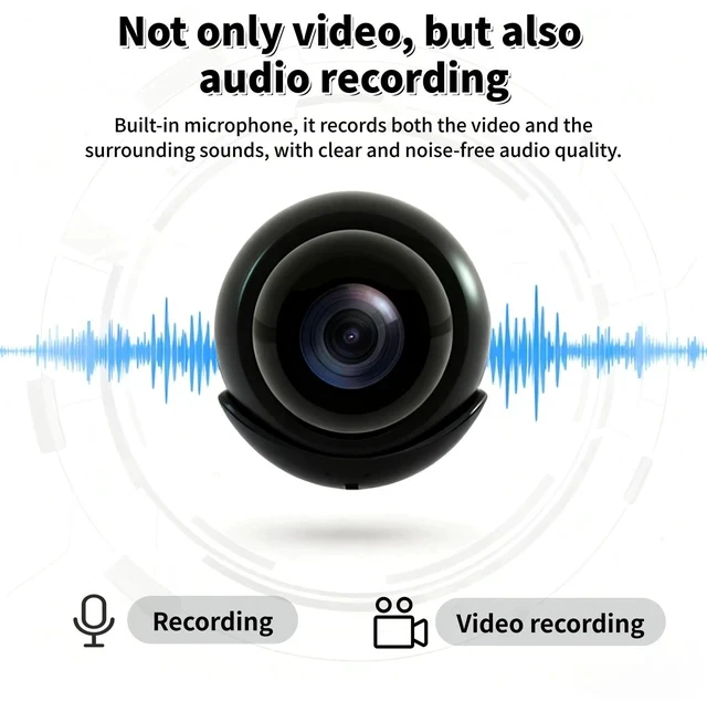 Alt view image 5 of 7 - X5 HD Wireless WiFi Security Camera Night Vision, Home/Outdoor Surveillance, Two-Way Audio, Motion Detection, Remote Viewing via App - black