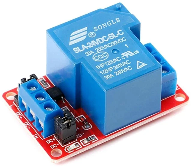 Alt view image 2 of 6 - 24V 30A Relay Module, 1 Channel, Optocoupler Isolation, High/Low Trigger for Automation Control