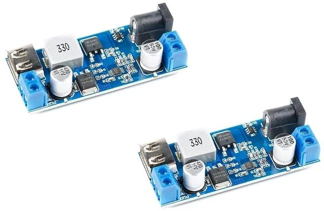 Main image of 2Pcs XY-3606 DC-DC Buck Power Converter 9V-36V to 5V Buck Step Down Voltage Converter LM2596S USB Output DC Connector Input Power Supply Module Board for Charger Car