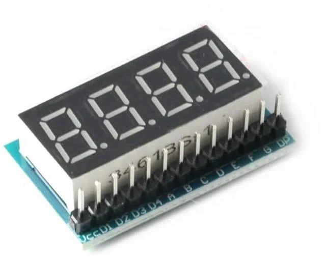 Alt view image 2 of 5 - 5Pcs 4-Bit 74HC164 0.36 inch Red Highlight Digital Tube Display Module Common Positive 4 Segment Serial Interface 4 Bit Digital Display Module 74HC164 Driver
