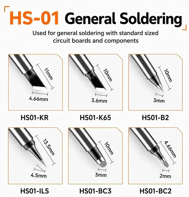 Alt view image 6 of 7 - HS01 Soldering Iron Kit DC/PD(96W/65W) 6S Fast Heating