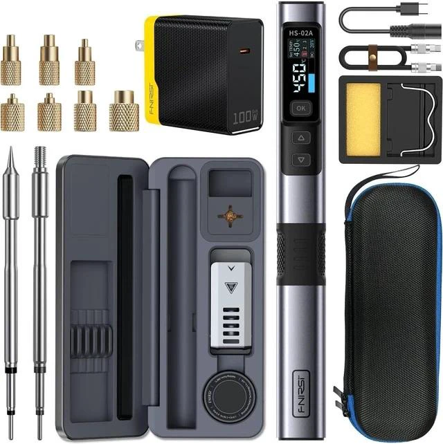 Main image of HS02A 100W Corded Heat Set Insert Tool Soldering Iron Kit 3S Heating