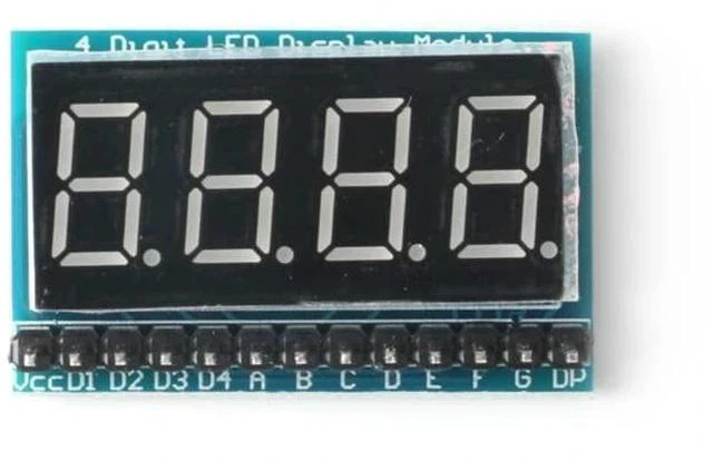 Alt view image 4 of 5 - 5Pcs 4-Bit 74HC164 0.36 inch Red Highlight Digital Tube Display Module Common Positive 4 Segment Serial Interface 4 Bit Digital Display Module 74HC164 Driver