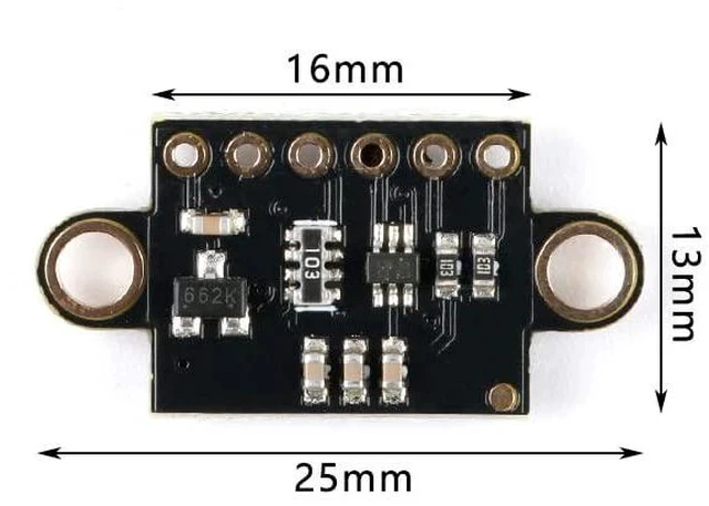 Alt view image 4 of 4 - VL53L3CX Laser Ranging Module 3M Multi-Target Detection Measurement ToF Highly Integrated Anti-Interference High Precision Ranging Module for IoT Service Robots and Vacuum Cleaners