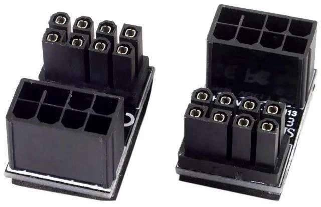 Main image of 180 Degree U-Turn ATX 8Pin Female to Male GPU Power Angled Adapter for Desktop Graphics Cards
