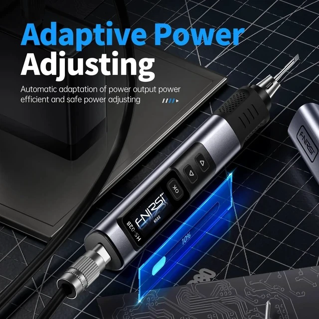 Alt view image 4 of 6 - Bundle with HS02 100W Heat Set Insert Tool & Corded Soldering Iron Kit, F245 Soldering Tips