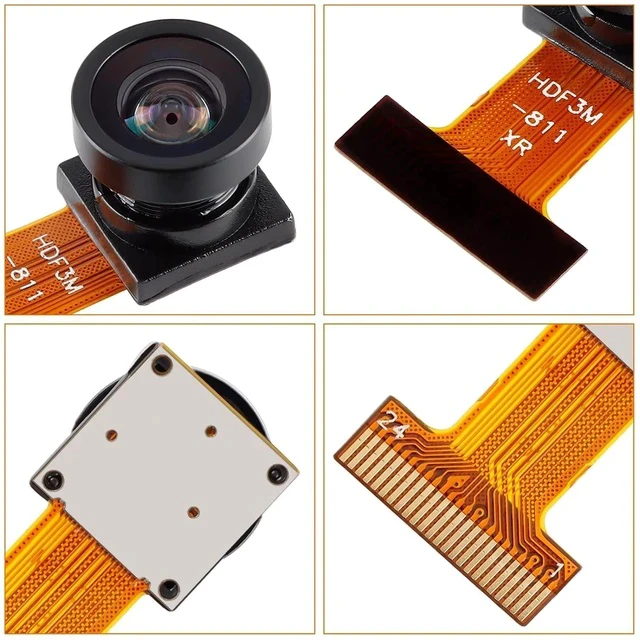 Alt view image 5 of 6 - OV2640 Camera Module 200W Pixel Large Wide Angle 140 Degree Monitoring Identification Cam Module 2MP CMOS Mini Camera 24P Connector Support JPEG Output