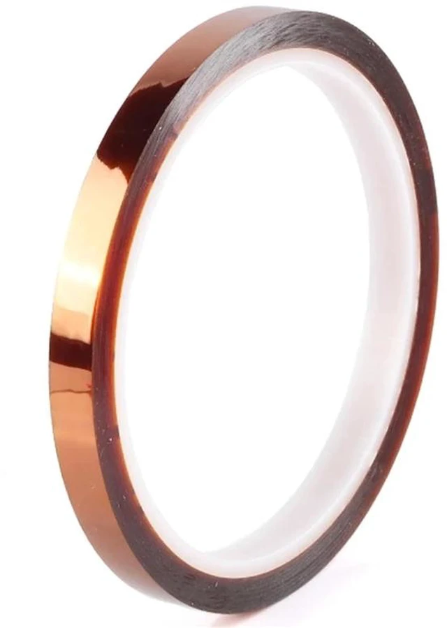Main image of High-Temperature Polyimide Tape with Silicone Adhesive - 1/8'', 1/4'', 1/2'', 1'' Multi-Size Bundle for Masking, Soldering, Electronics
