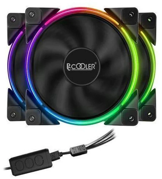 Alt view image 3 of 5 - 3/Pack 120m RGB Fan 5V 3pin FRGB PWM Quiet Addressable Fans 12cm Computer Cooling Fan For CPU Cooler Liquid Cooling