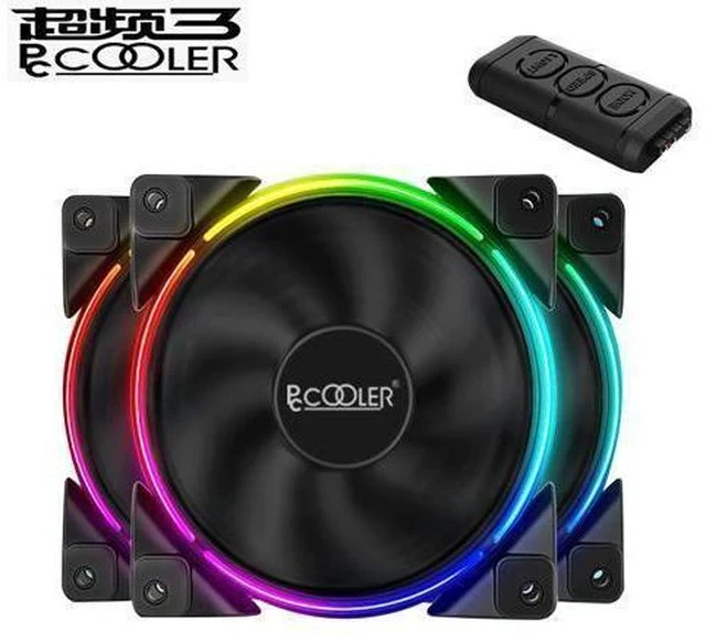 Alt view image 2 of 5 - 3/Pack 120m RGB Fan 5V 3pin FRGB PWM Quiet Addressable Fans 12cm Computer Cooling Fan For CPU Cooler Liquid Cooling