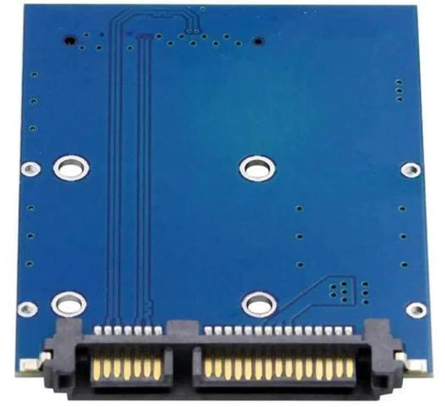 Alt view image 4 of 7 - Mini PCI-E mSATA SSD to SATA 3.0 22Pin 2.5 Inch HDD PCBA Adapter Converter Card for Laptop & Desktop Storage Upgrade