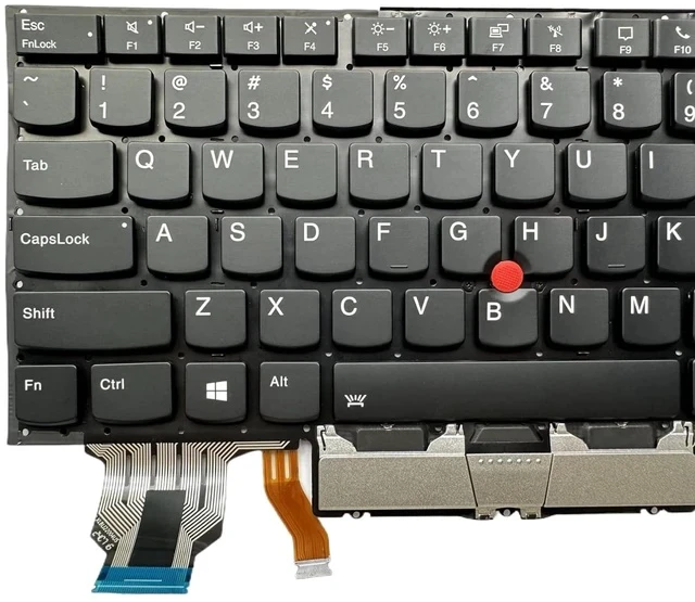 Alt view image 3 of 5 - Laptop Replacement US Layout with Backlit Keyboard for Lenovo ThinkPad X1 Carbon Gen 7th 2019 X1 Carbon Gen 8th 2020 Type 20QD 20QE 20R1 20R2 X1 Yoga Gen 4 2019 & X1 Yoga Gen 5 2020 CS19BL-84US