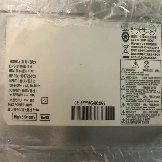 Alt view image 6 of 6 - PCG007 DPS-310AB-1 A DPS-310AB-3 A D17-310P2A D19-310P1A 310W Original New Power Supply for H P 680 280 800 600 480 288 G3 G4