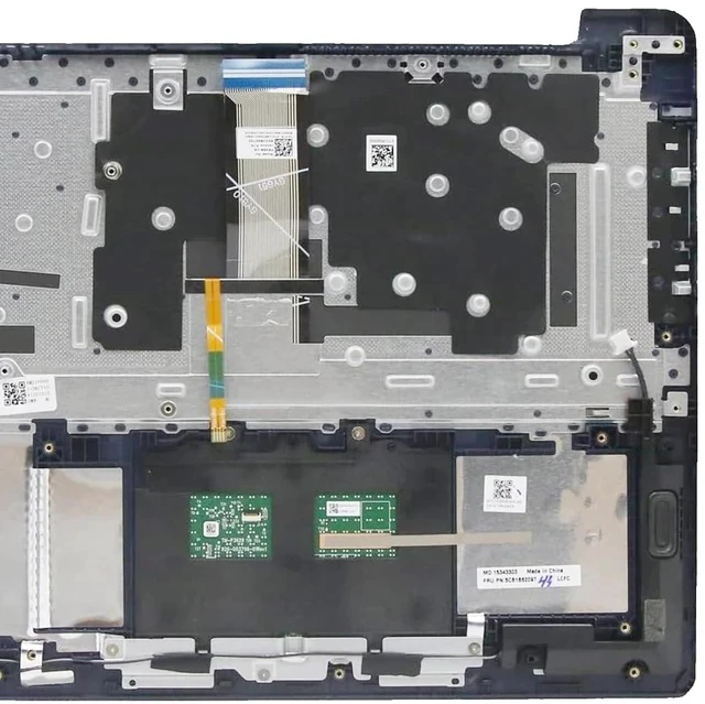 Alt view image 6 of 7 - Replacement for Lenovo ideapad 3-15ITL6 3-15ALC6 Laptop Upper Top Cover Case Palmrest Backlit Keyboard Touchpad Assembly Part 5CB1B62097 Blue
