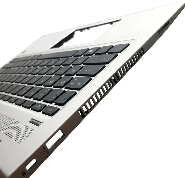 Alt view image 5 of 7 - L44588-001 L38138-001 L44588-001 Replacement for HP ProBook 445R 440 445 G6 440 G7 Laptop Upper Top Cover Case Palmrest Backlit US Keyboard Assembly Part Sliver