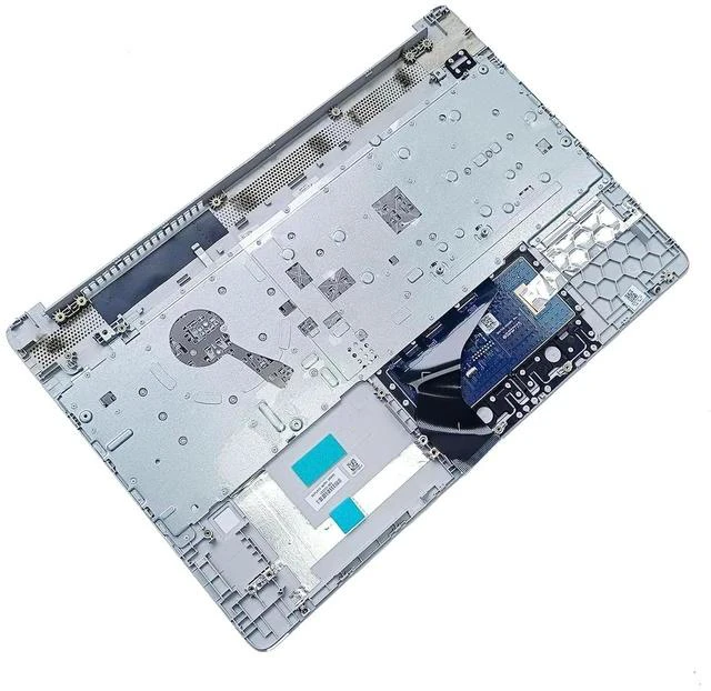 Alt view image 4 of 7 - L52155-001 Replacement for HP 15T-DW200 15T-DW300 15Z-GW000 15-DW3032CL 15T-DW 15-DW 15-GW 15s-du Laptop Upper Top Cover Case Palmrest NOT-Backlit US Keyboard Touchpad Assembly Part Sliver