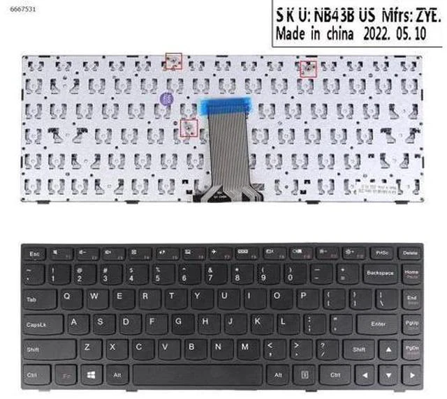 Main image of US Keyboard for LENOVO G40-70 Flex 2 14 BLACK FRAME BLACK Without Foil