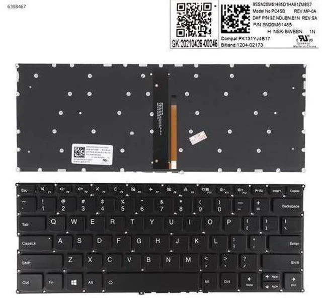 Main image of US Keyboard for LENOVO iDEapad Y700-14ISK Y700-14 BLACK Backlit