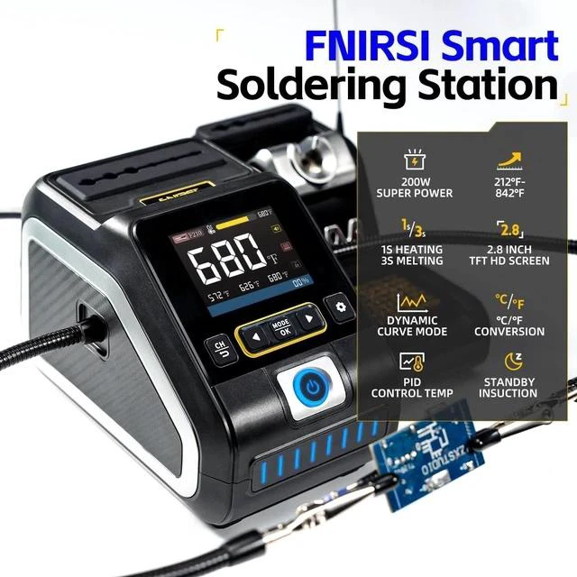 Alt view image 3 of 7 - DWS-200 200W High Power Soldering Station Kit,2 Helping Hands