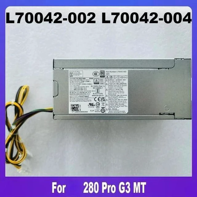 Alt view image 2 of 4 - PSU for H P 280 Pro G3 MT 180W Power Supply L70042-002 L70042-004 PCK017 D19-180P1A