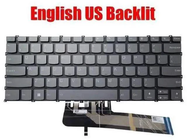 Main image of Laptop Keyboard For Lenovo ThinkBook 14s Yoga ITL English US Backlit Gray color