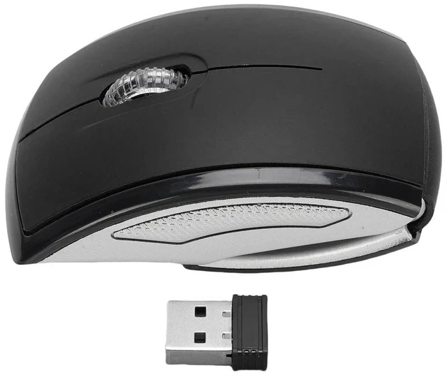 Alt view image 7 of 7 - Folding Wireless Mouse, Slim Foldable Touch Travel Mouse with 2.4 Receiver, Ergonomic Computer Mouses Magnetic Power Off Switch for Laptop PCComputer (Black)