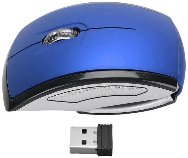 Alt view image 7 of 7 - Folding Wireless Mouse, Slim Foldable Touch Travel Mouse with 2.4 Receiver, Ergonomic Computer Mouses Magnetic Power Off Switch for Laptop PCComputer (Blue)