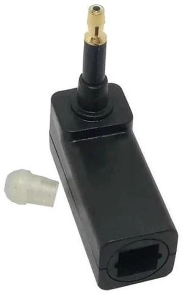 Alt view image 2 of 2 - 90 Degree Toslink Female to 3.5mm Mini Optical Male Audio Adapter, Right Angle Optical Converter for TV Box Soundbar