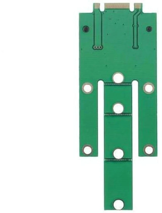 Alt view image 2 of 6 - Mini PCIe mSATA SSD to M.2 NGFF PCIe Converter Adapter PCBA Board