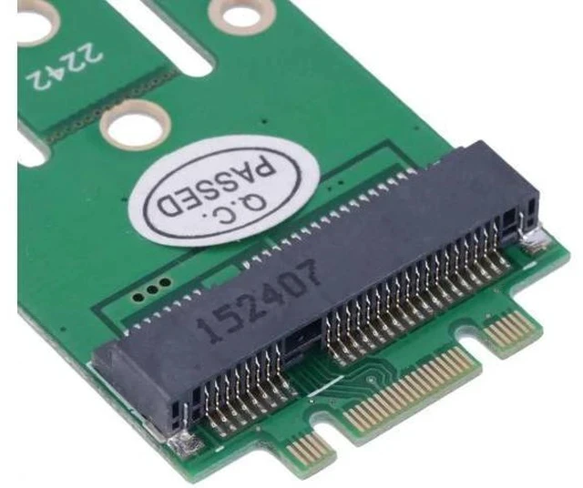 Alt view image 6 of 6 - Mini PCIe mSATA SSD to M.2 NGFF PCIe Converter Adapter PCBA Board
