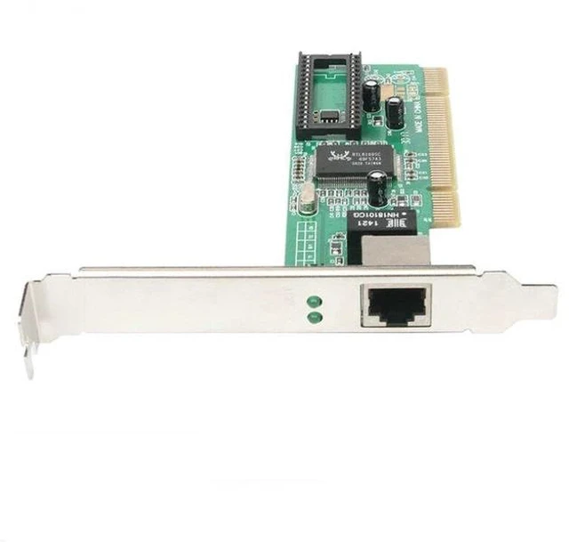 Alt view image 3 of 6 - PCI Gigabit Network Card 10/100/1000Mbps Ethernet Adapter for Desktop PC, Realtek RTL8169 Chipset, Wired LAN NIC, Standard PCI Slot