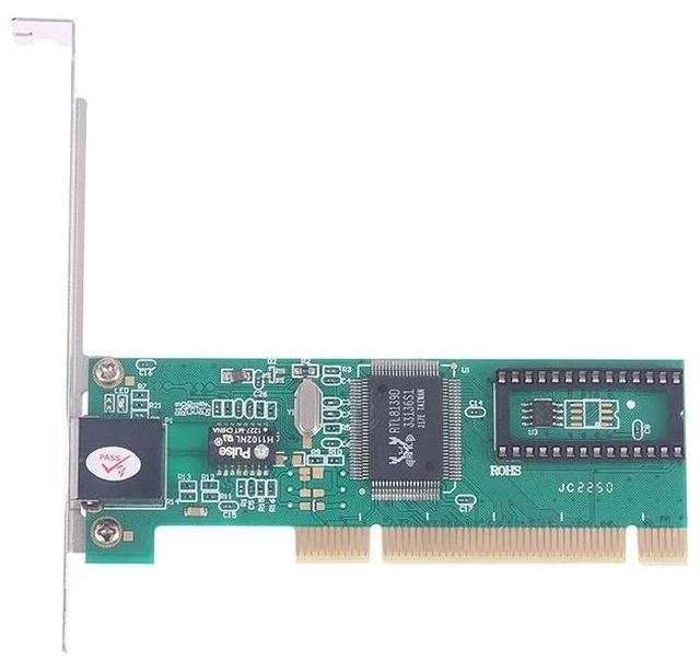 Alt view image 5 of 6 - 8139D PCI Fast Ethernet Network Card Realtek RTL8139D 100Mbps Wired Adapter, Driver-Free for Desktop PC, PCI LAN NIC for Windows / Linux