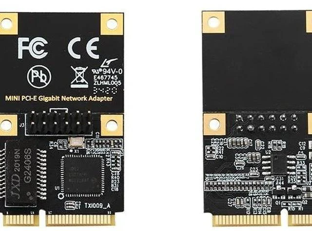 Alt view image 2 of 5 - Mini PCIe Gigabit Network Card Full-Height Single Port Wired NIC, Mini PCI-E Ethernet Adapter for Industrial PC / Server, Intel I210 Chipset