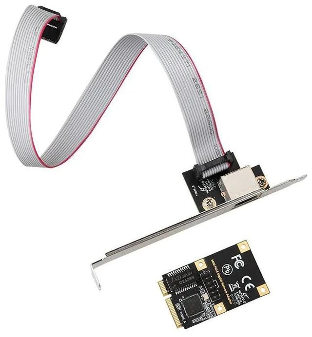 Alt view image 5 of 5 - Mini PCIe Gigabit Network Card Full-Height Single Port Wired NIC, Mini PCI-E Ethernet Adapter for Industrial PC / Server, Intel I210 Chipset