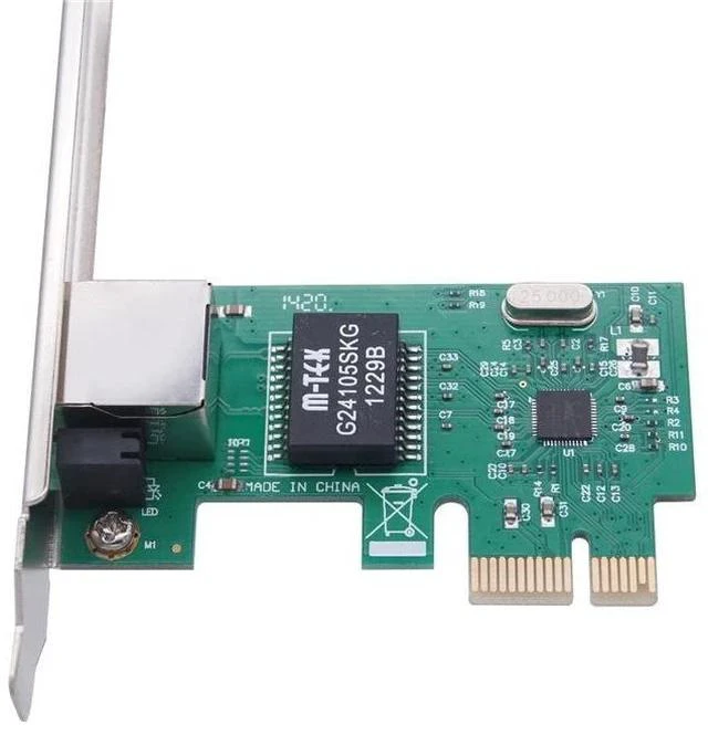 Alt view image 2 of 3 - PCI-E Gigabit Ethernet Card RTL8111E 1000Mbps RJ45 Network Adapter, Driver-Free, Desktop Internal Wired LAN Controller