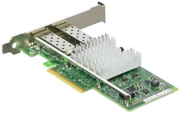 Alt view image 4 of 4 - PCIe 10G Dual SFP+ Fiber Server Network Card X520-DA2, Intel 82599 Chipset, 2 x 10Gbps SFP+ Ports, Server / Data Center / Enterprise NIC