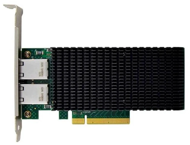 Alt view image 4 of 7 - PCIe 8X 10G Server Network Card Intel X540-T2, Dual Copper RJ45 Ports, 10GbE Ethernet Adapter for Machine Vision / Server / Data Center