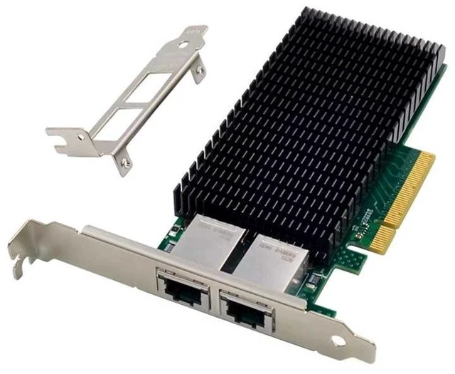 Alt view image 5 of 7 - PCIe 8X 10G Server Network Card Intel X540-T2, Dual Copper RJ45 Ports, 10GbE Ethernet Adapter for Machine Vision / Server / Data Center