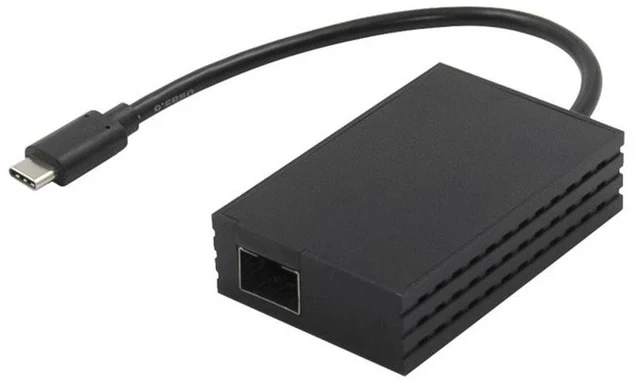 Alt view image 3 of 4 - RTL8153 Type-C to SFP Gigabit Fiber Ethernet Adapter USB-C to 1000Mbps SFP Fiber Network Card, SFP Port LAN Adapter for Laptop / MacBook / Tablet