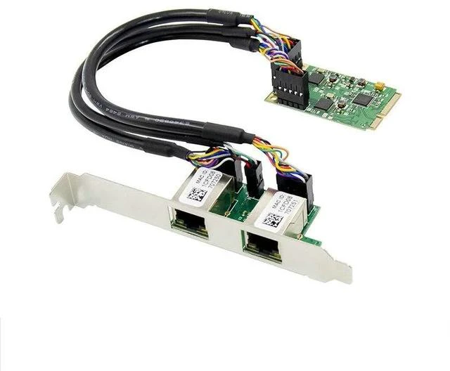 Main image of Mini PCIe Dual Port Gigabit Network Card 2 x RJ45 1000Mbps Ethernet Adapter, RTL8111F + ASM1182 Chipset, for Industrial / Embedded Systems